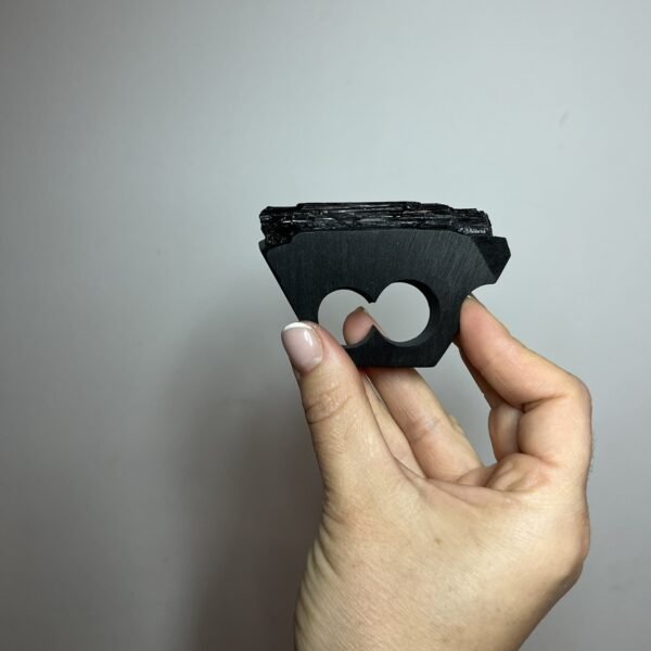 3 Finger Architectural Ring With Black Tourmaline - Image 5