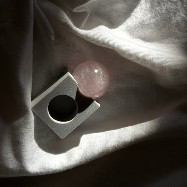 Rose Quartz Square shape Ring - Image 3