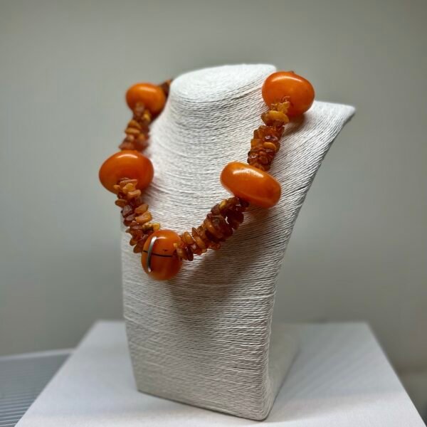Tribal Amber In Contemporary Design Necklace - Image 4