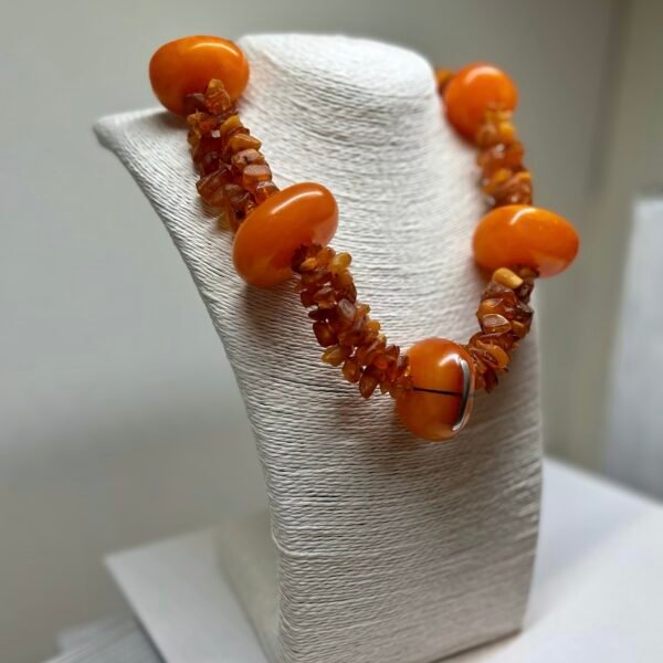 Tribal Amber In Contemporary Design Necklace - Image 5