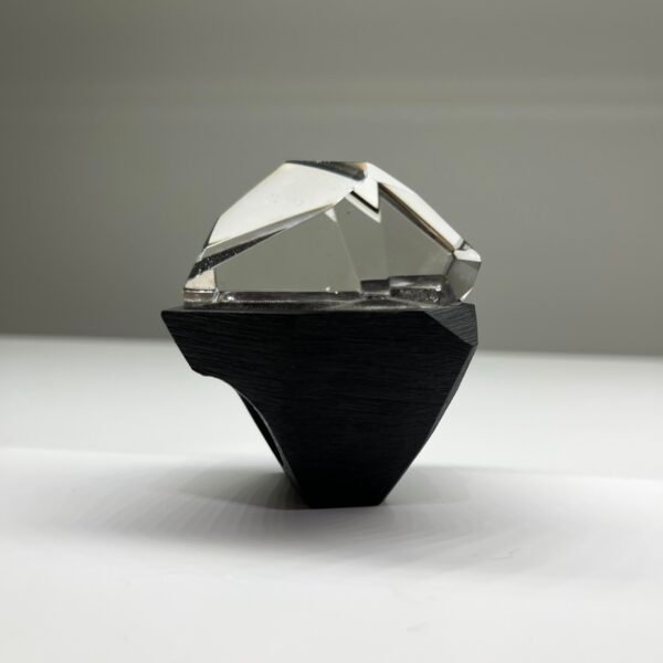 Clear Quartz Geometric Ring - Image 4