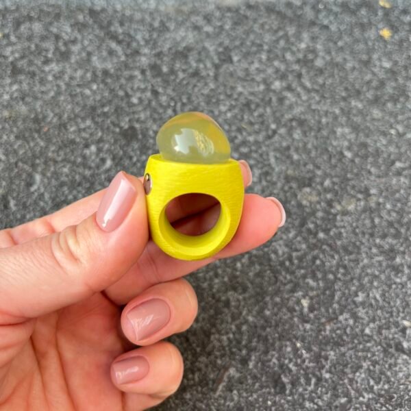 Lemon Quaartz Statement Ring - Image 5