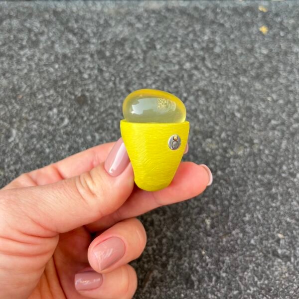 Lemon Quaartz Statement Ring - Image 4