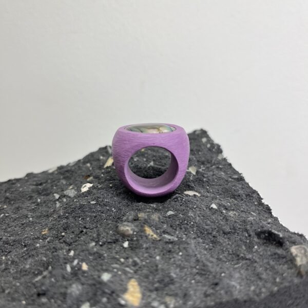 Abalone Shell Upcycled Ring - Image 4