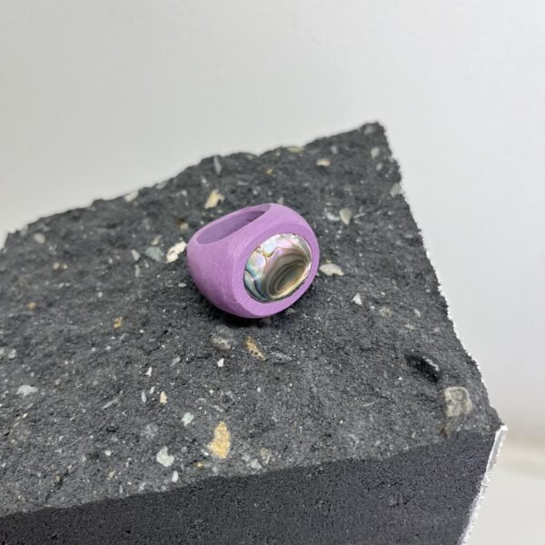 Abalone Shell Upcycled Ring - Image 5