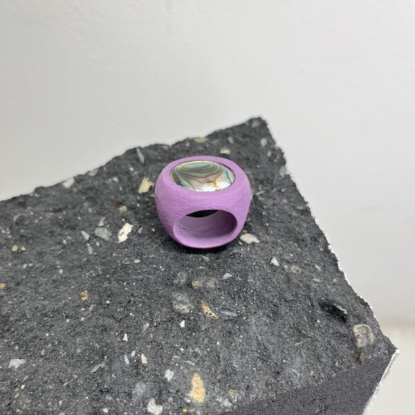 Abalone Shell Upcycled Ring - Image 6