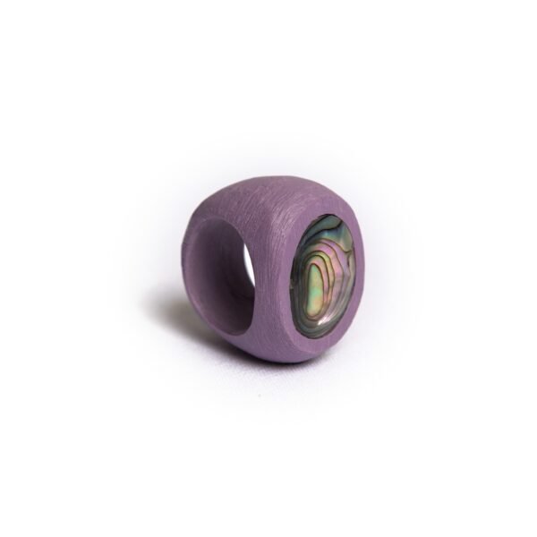 Abalone Shell Upcycled Ring