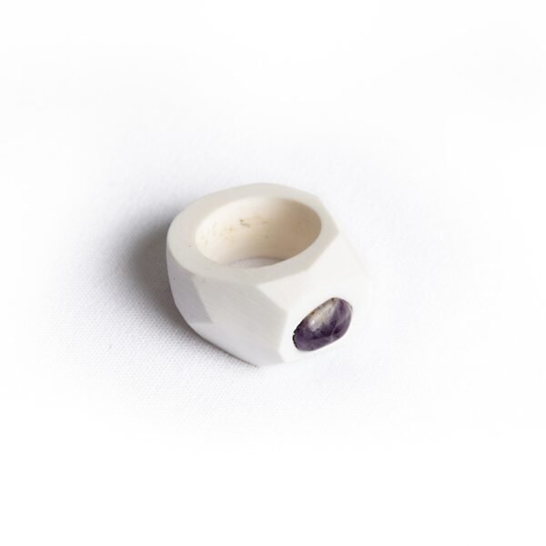 Amethyst Minimalist Ring