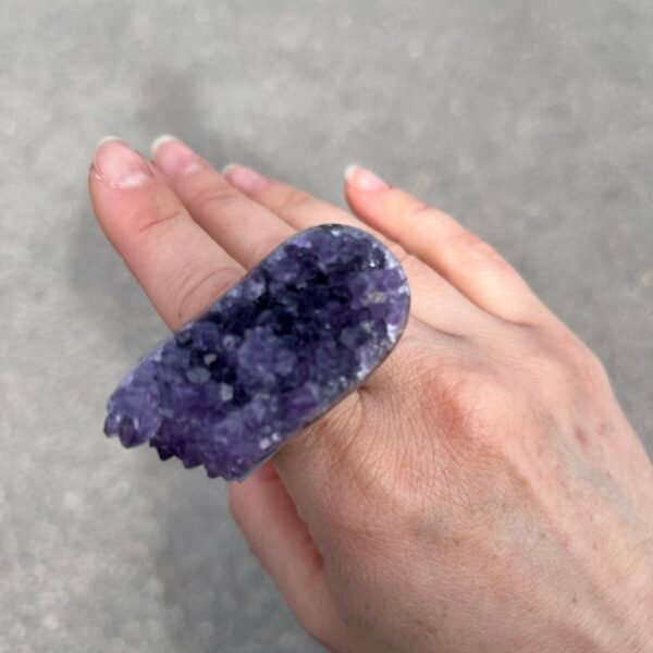 large statement ring on hand ceramic designer jewelry