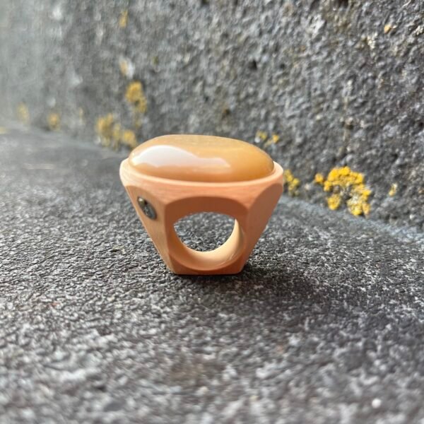 Beige Jasper Statement Ring - Image 5