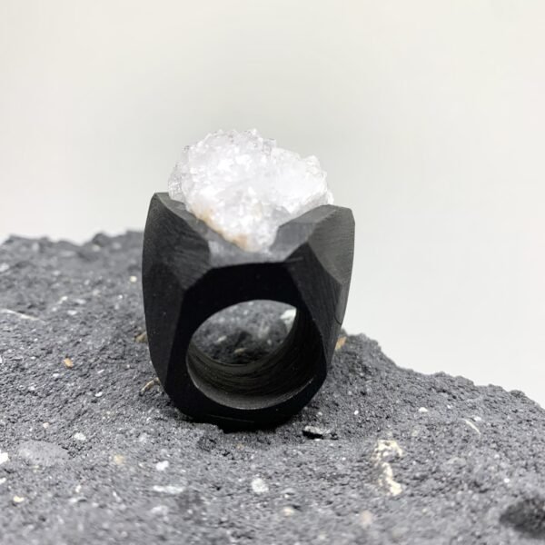 Black&White Quartz Ring - Image 3