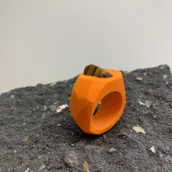 Bright And Bold Tiger's Eye Gemstone Ring - Image 4