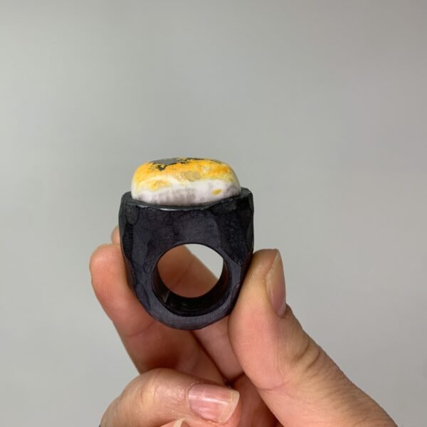 Bumblebee Jasper Statement Ring - Image 4