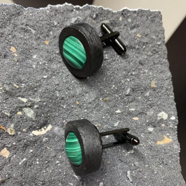 Collectible Cuff Links With Malachite - Image 5