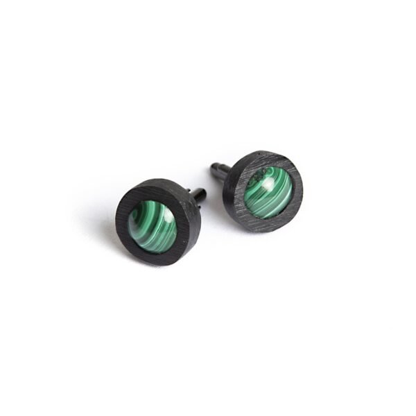 Collectible Cuff Links With Malachite