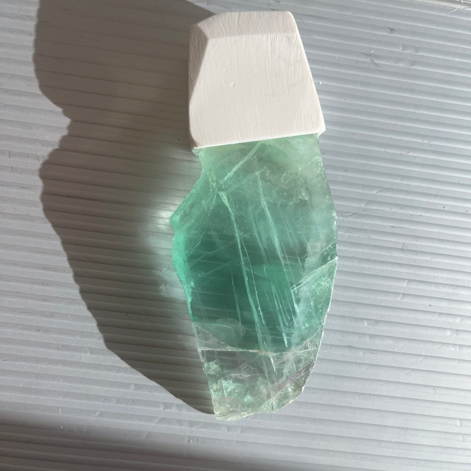 Green Fluorite Pendant Necklace – Sculptural Wearable Art by O’Gem - Image 3