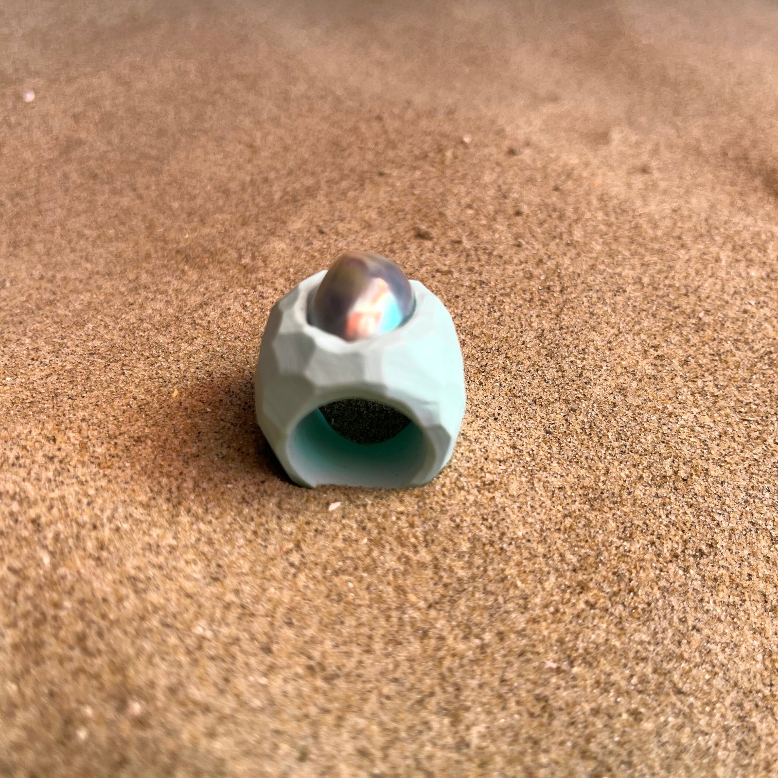 sustainable pearl statement ring by O’Gem