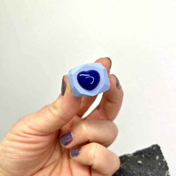 Heart Shaped Lapis Lazuli Ring - Image 6