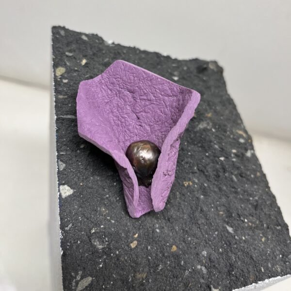 One Of A Kind Black Pearl Brooch - Image 3