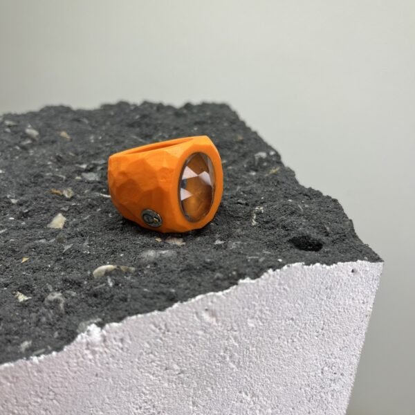 Oval Topaz Structural Ring - Image 5