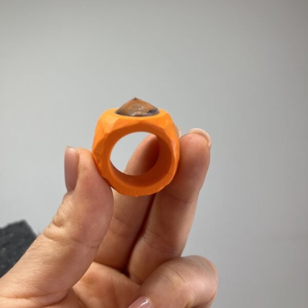 Oval Topaz Structural Ring - Image 3