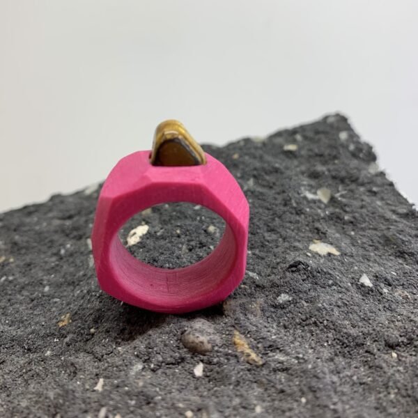 Playful Colors Ring With Tiger's Eye Mineral - Image 2