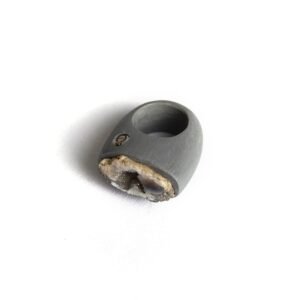 Quartz Geode Statement Ring