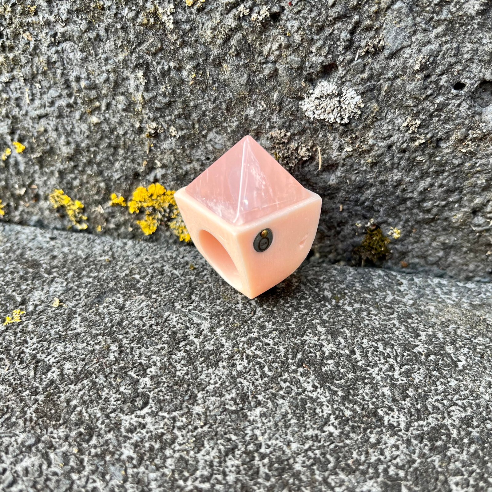 Rose Quartz Pyramide Ring - Image 4