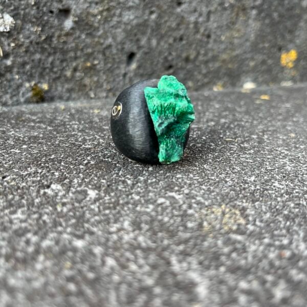 Rough Malachite Ring - Image 5