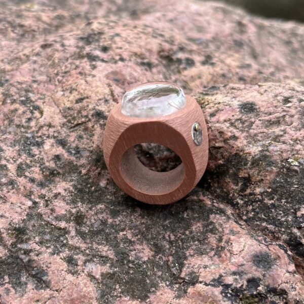 Silver Rutile Quaartz Statement Ring - Image 3