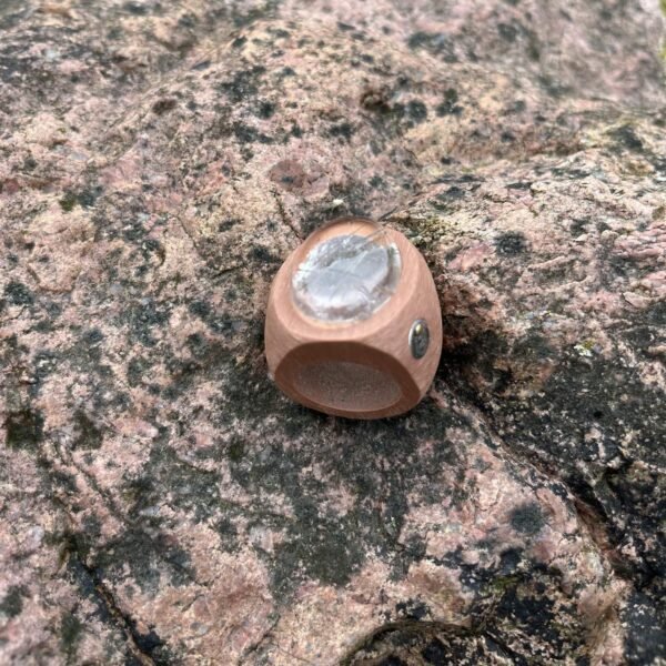 Silver Rutile Quaartz Statement Ring - Image 4
