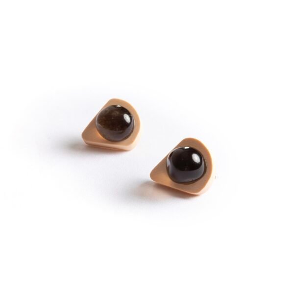 Smoky Quartz Stud Earrings