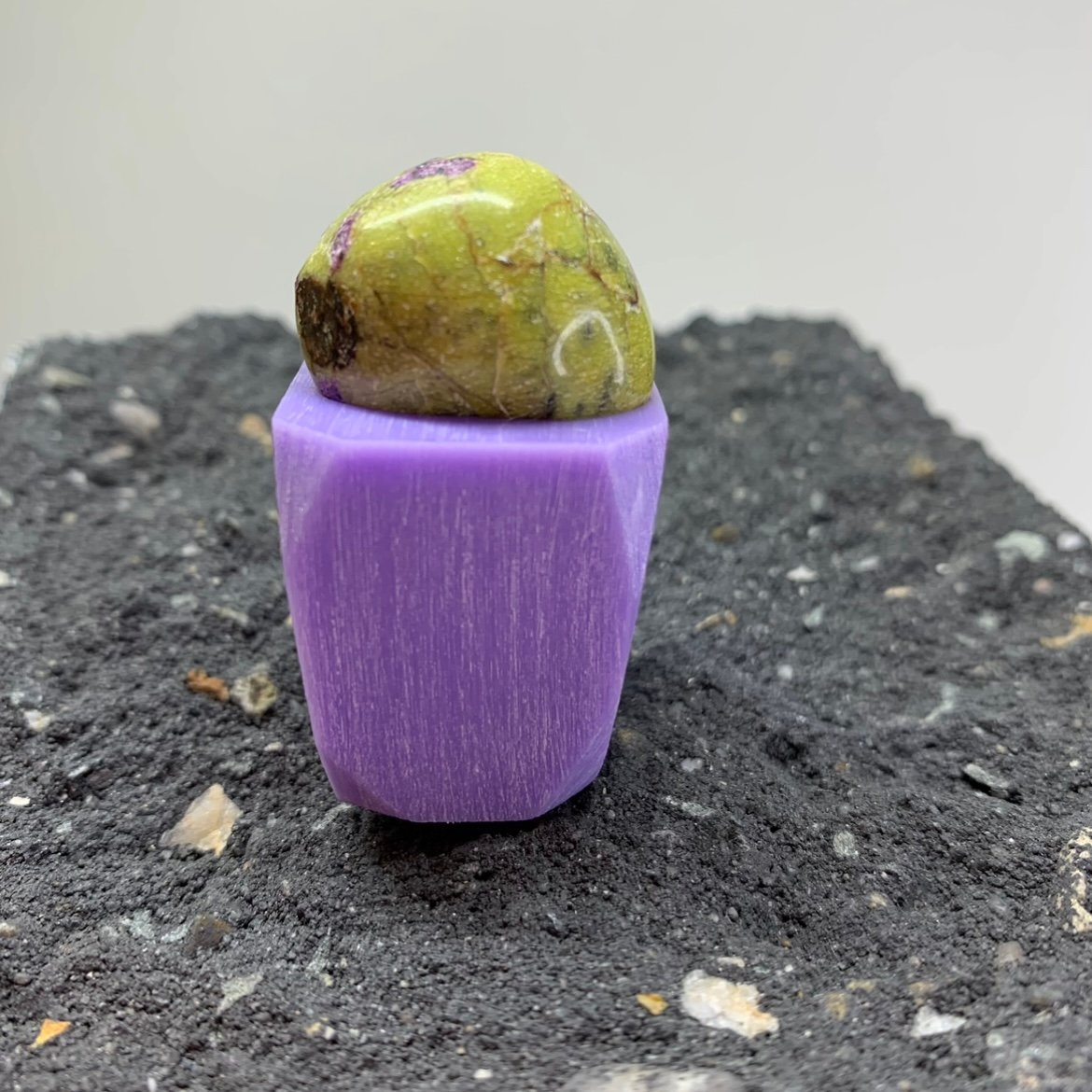 Square ring with round Jasper stone - Image 5