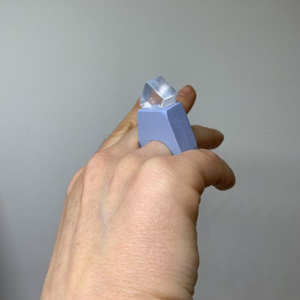 Transparent Calcite Architectural Ring - Image 3