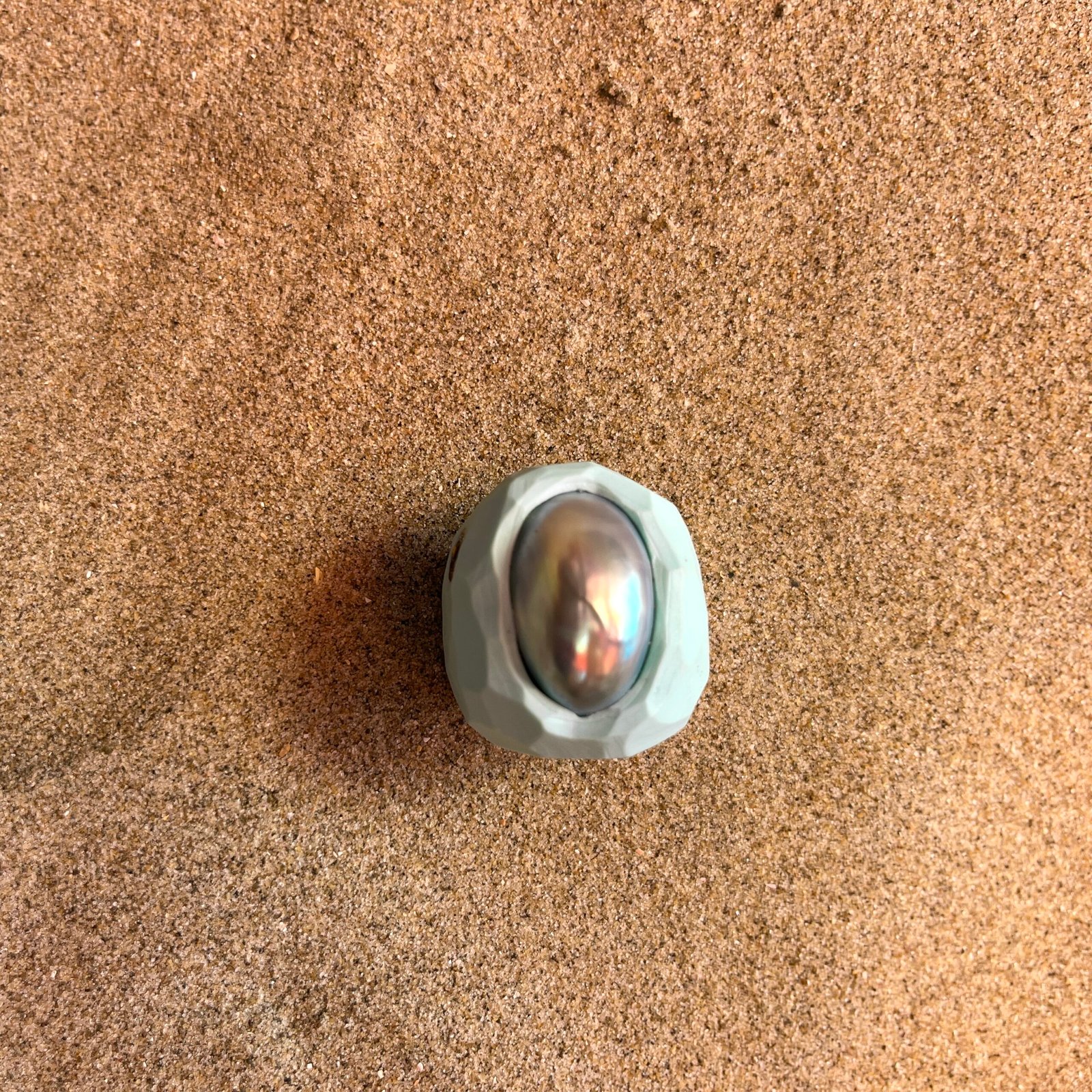 top view pearl ring