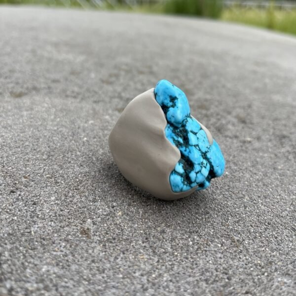 Wearable Sculptural Ring With Large Gemstone - Image 6