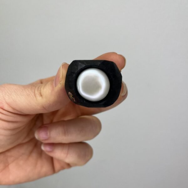 White Pearl Ring Contemporary Design - Image 4